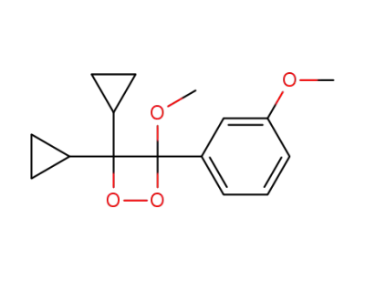3,3-dicyclopropyl-4-methoxy-4-(3-methoxyphenyl)-1,2-dioxetane